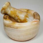 Price and Buy Marble Mortar & Pestle Set for Saffron & Spice Blending Model Atossa