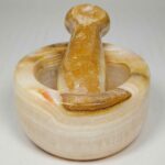 Price and Buy Marble Mortar & Pestle Set for Saffron & Spice Blending Model Atossa - Image 3