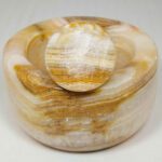 Price and Buy Marble Mortar & Pestle Set for Saffron & Spice Blending Model Atossa - Image 4