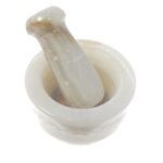 Price and Buy Marble Mortar & Pestle Set for Saffron & Spice Blending Model Nadia