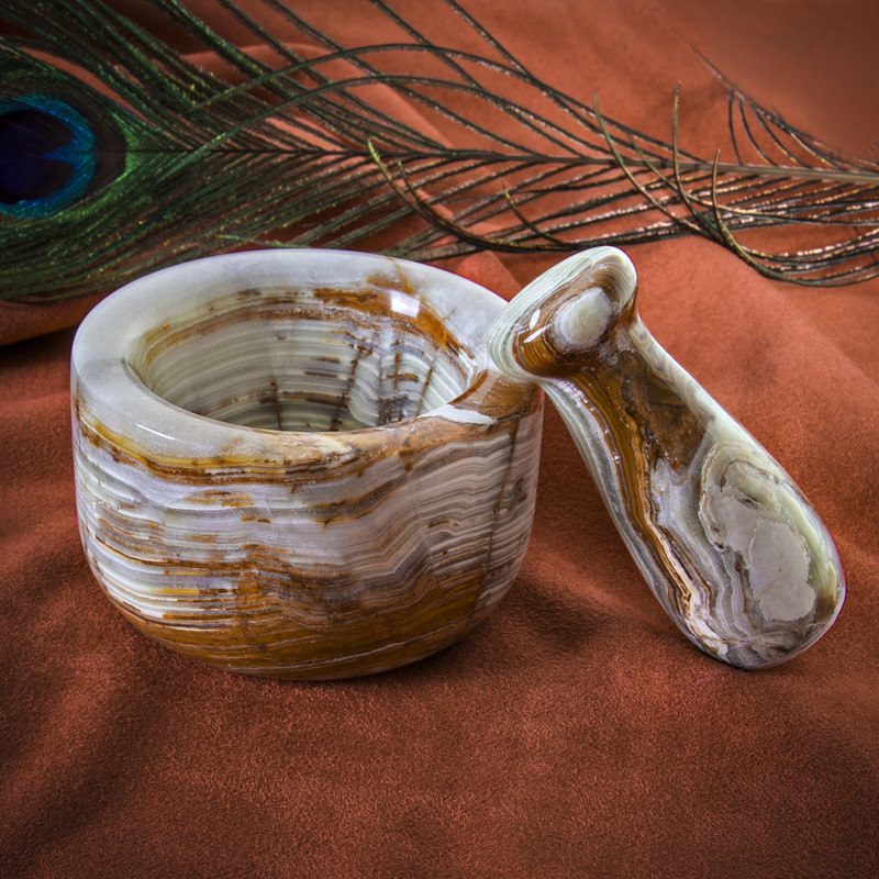 Price and Buy Marble Mortar & Pestle Set Handcrafted for Chefs & Home Cooks - Image 3