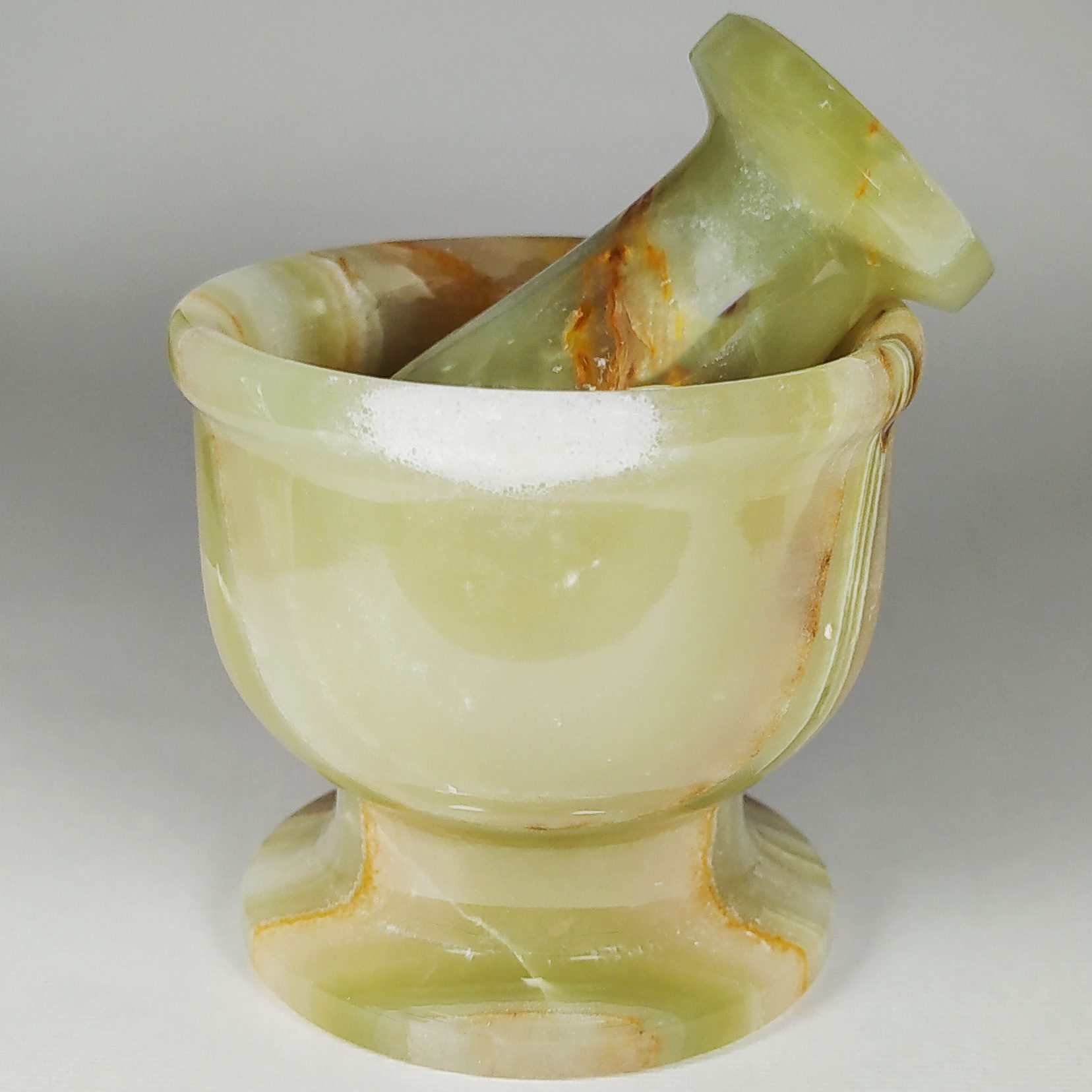 Price and Buy Marble Mortar & Pestle Set Handcrafted for Saffron & Spice Blending - Image 3