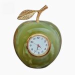 Price and Buy Marble Stone Desk Clock – Apple Shape
