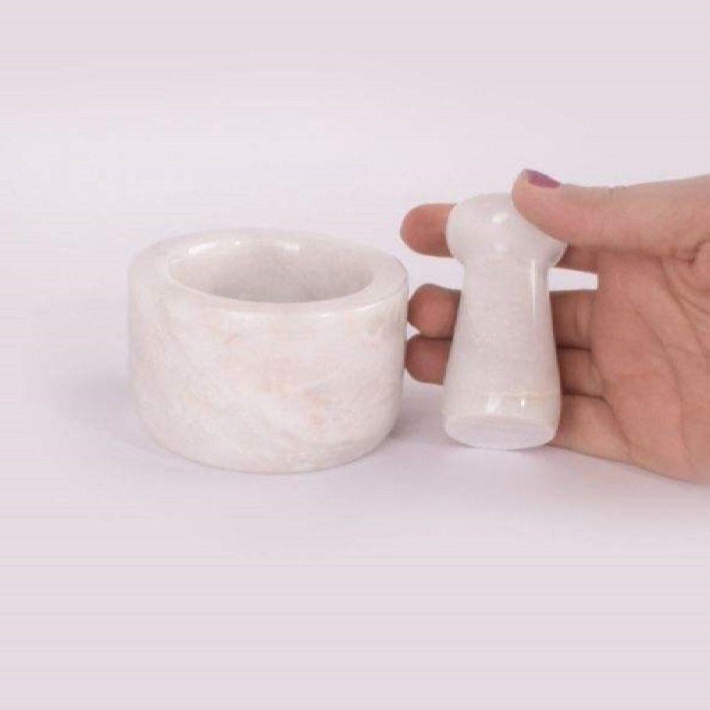 Price and Buy Marble Stone Mortar & Pestle Set Handcrafted for Herb and Spice - Image 3