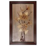 Price and Buy Marquetry Wood Inlay Art – Handcrafted Flower Design