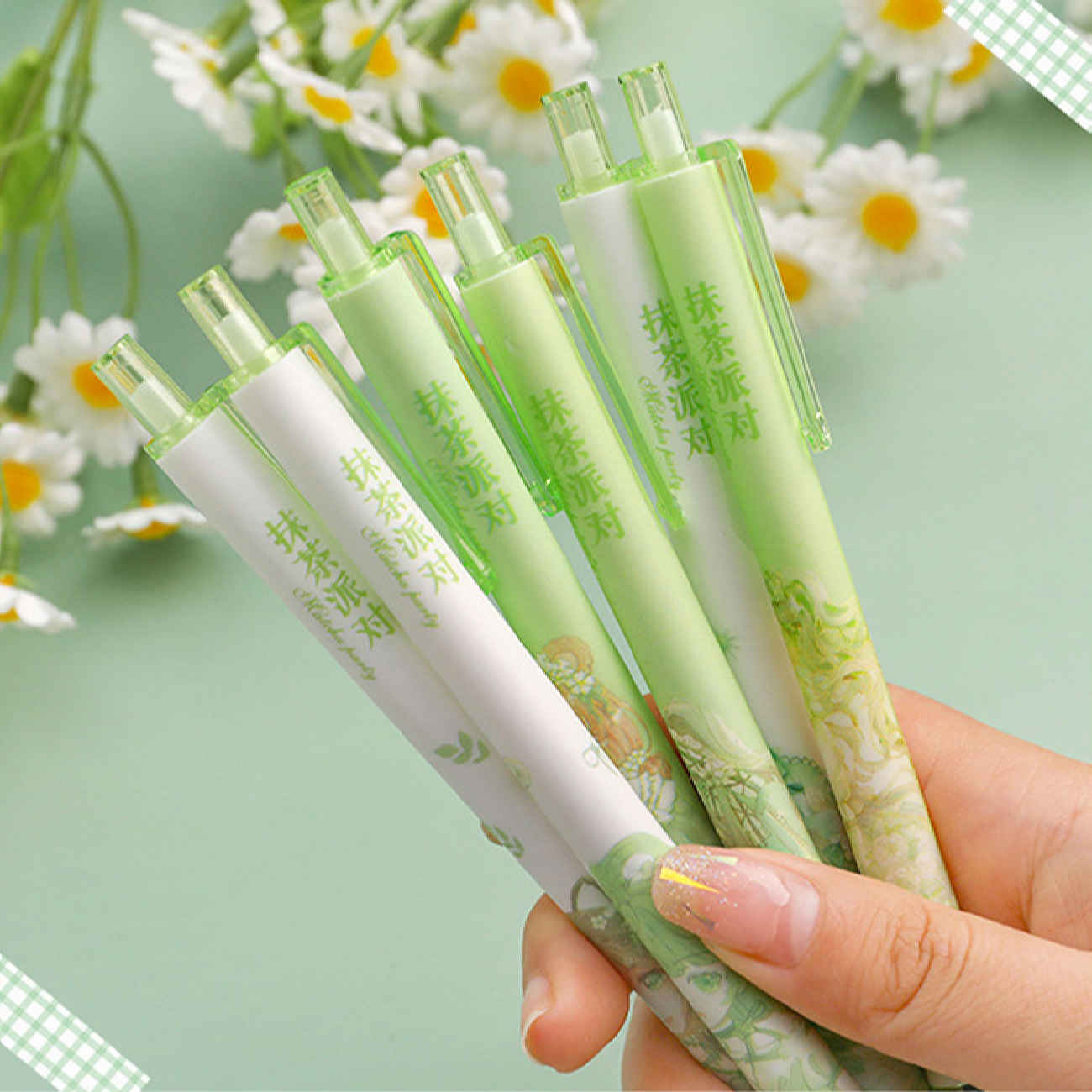 Price and Buy Matcha Aesthetic Ballpoint Pens – Cute & Smooth Writing Pack of 6_6903d9f19bdc2.jpeg Price and Buy Matcha Aesthetic Ballpoint Pens – Cute & Smooth Writing Pack of 6 - Image 5