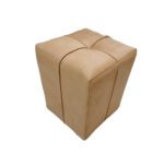 Price and Buy Matte Blue Square Ottoman – Fabric Upholstery & MDF Frame - Image 3