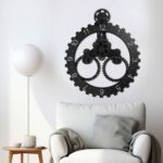 Price and Buy Mechanical Gear Wall Clock with Calendar – Elegant Timekeeper with Date Feature