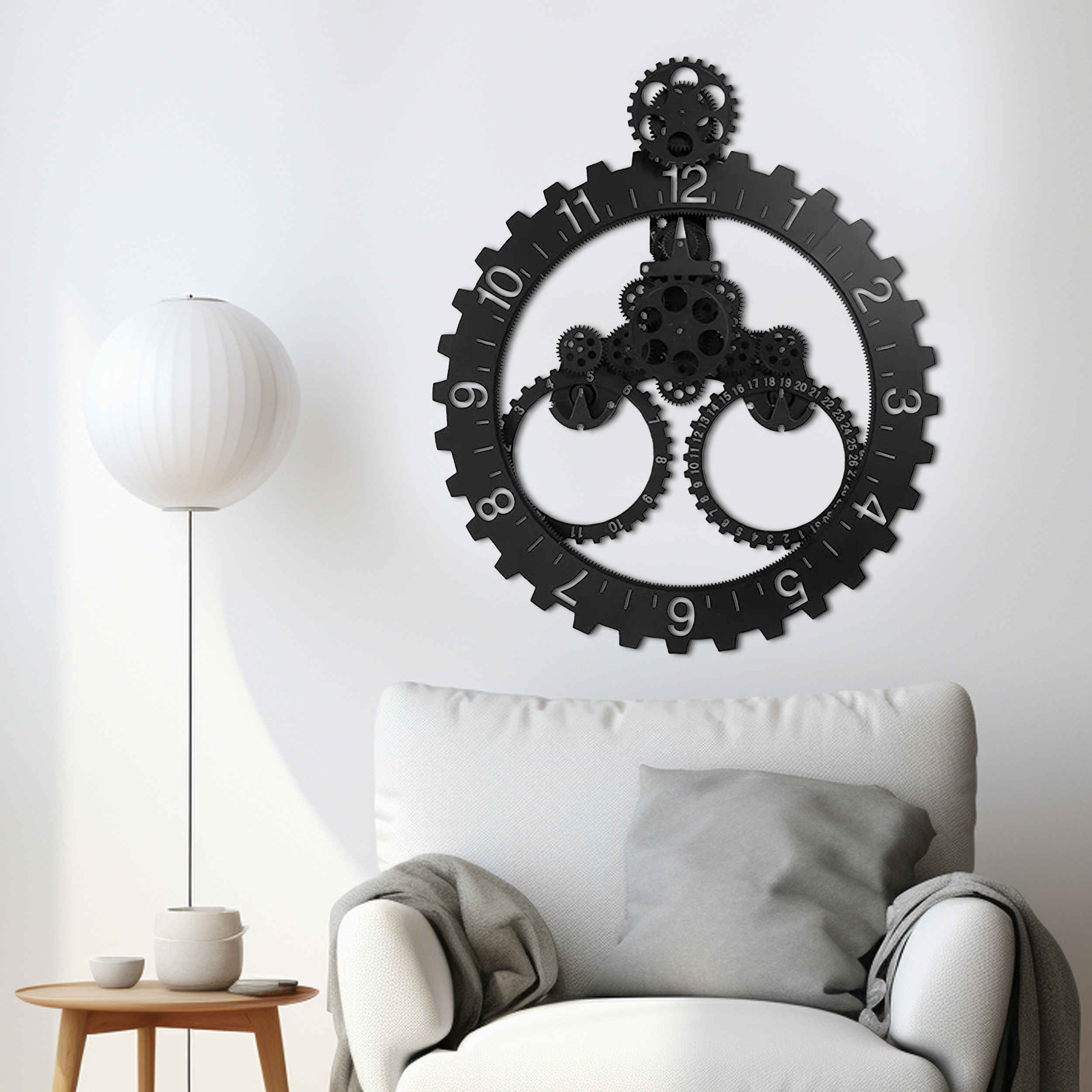 Price and Buy Mechanical Gear Wall Clock with Calendar – Elegant Timekeeper with Date Feature_69024e90a44d1.jpeg Price and Buy Mechanical Gear Wall Clock with Calendar – Elegant Timekeeper with Date Feature - Image 1