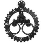 Price and Buy Mechanical Gear Wall Clock with Calendar – Elegant Timekeeper with Date Feature - Image 6