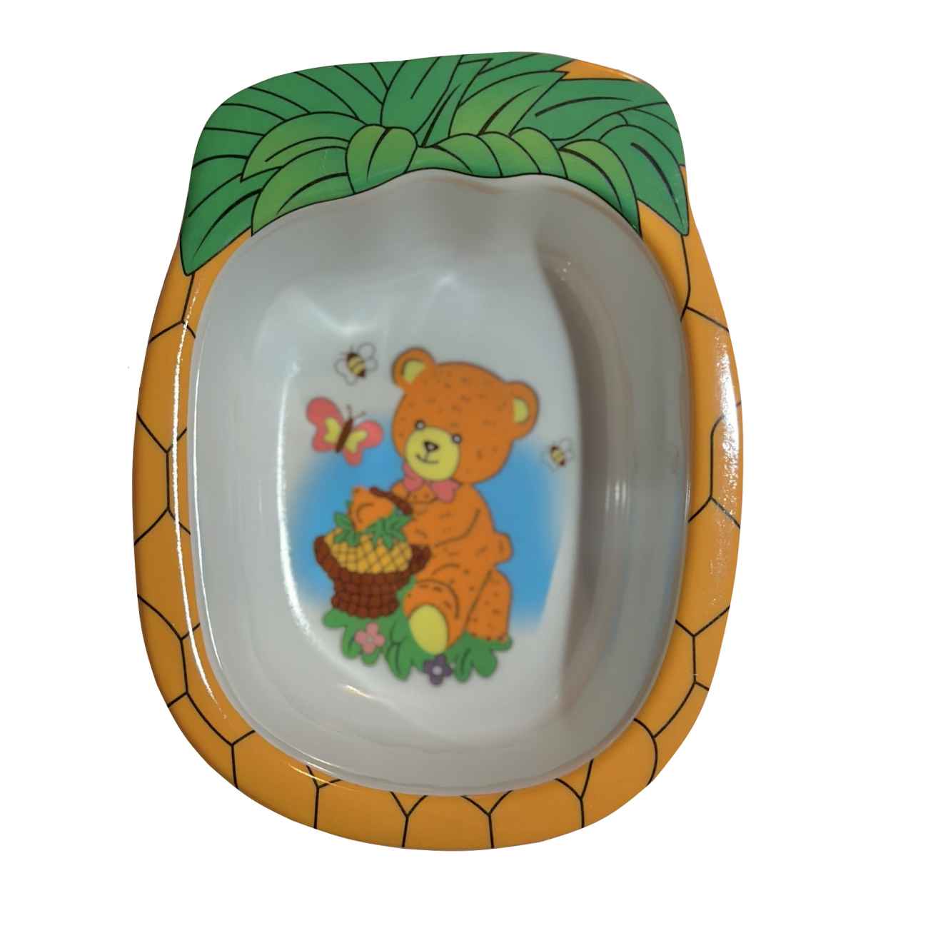 Price and Buy Melamine Baby Bowl – for your Kids with Pineapple Design, Set of 2