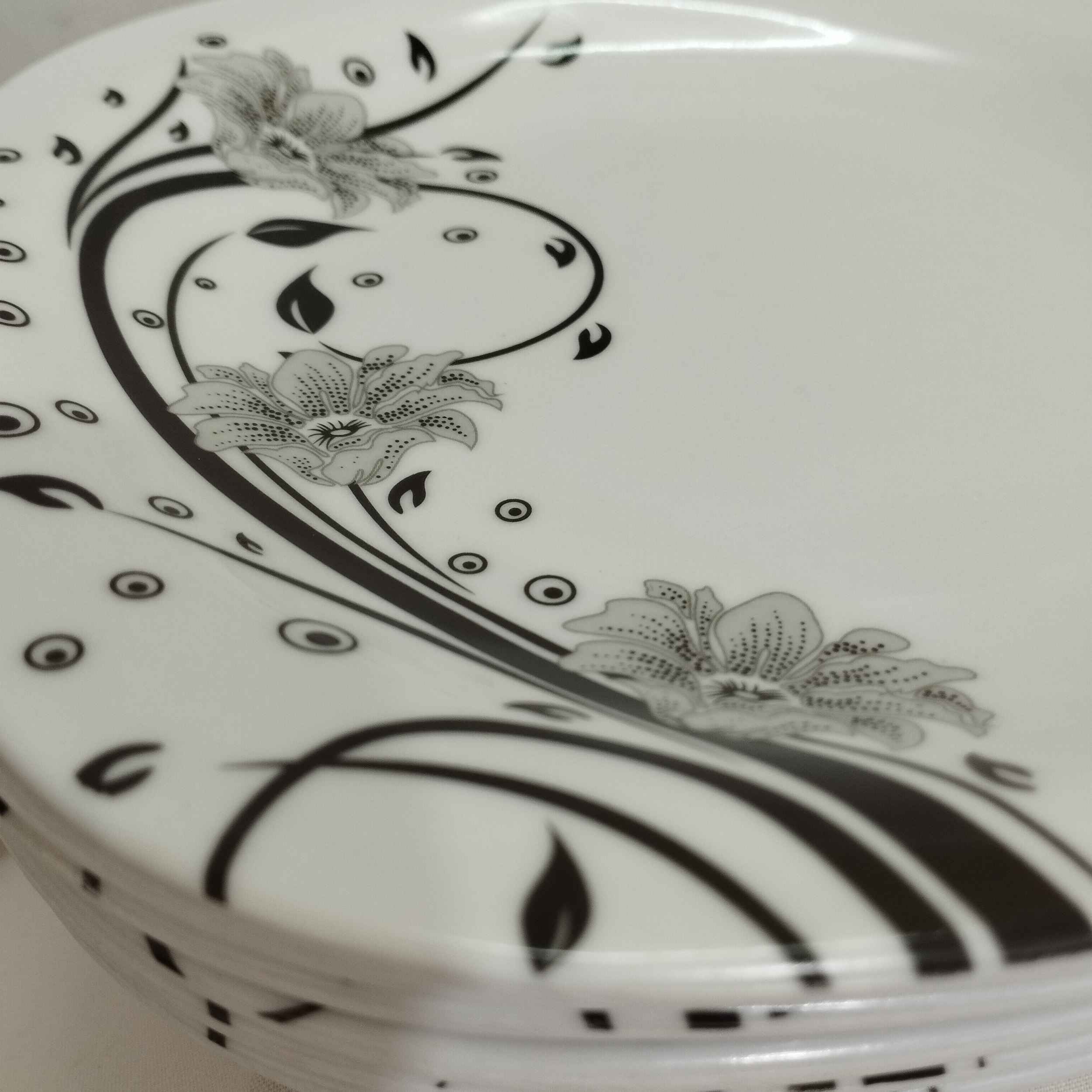 Price and Buy Melamine Dinnerware Plate Set – Durable & Unbreakable (Pack of 6) - Image 3