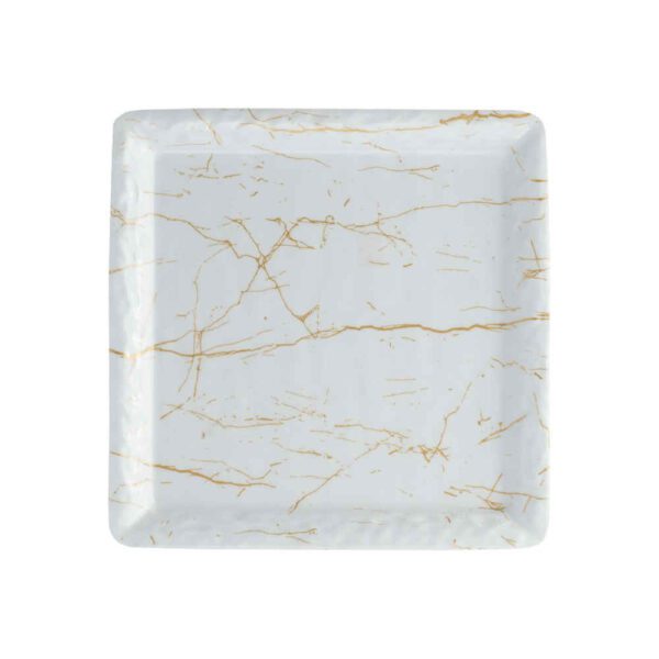 Price and Buy Melamine Plate Set, Square Shape Marble Design, Pack of 3_68fe52021ec41.jpeg Price and Buy Melamine Plate Set, Square Shape Marble Design, Pack of 3