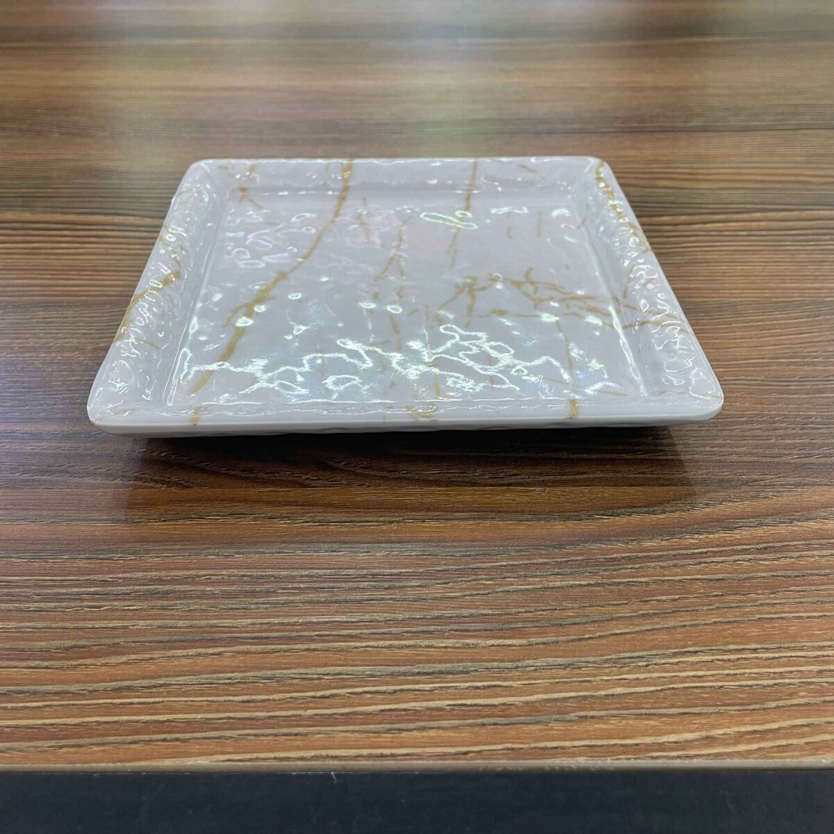 Price and Buy Melamine Plate Set, Square Shape Marble Design, Pack of 3 - Image 6