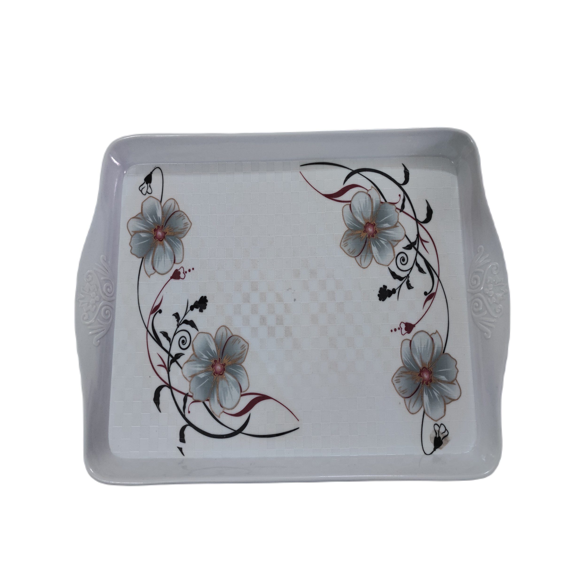 Price and Buy Melamine Serving Tray Durable & Lightweight for Table Setting Floral