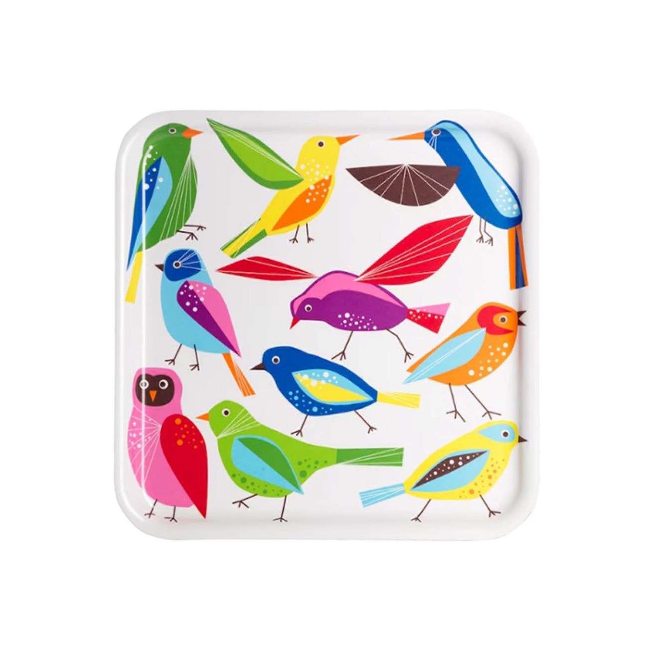 Price and Buy Melamine Serving Tray Lightweight & Durable Bird Design