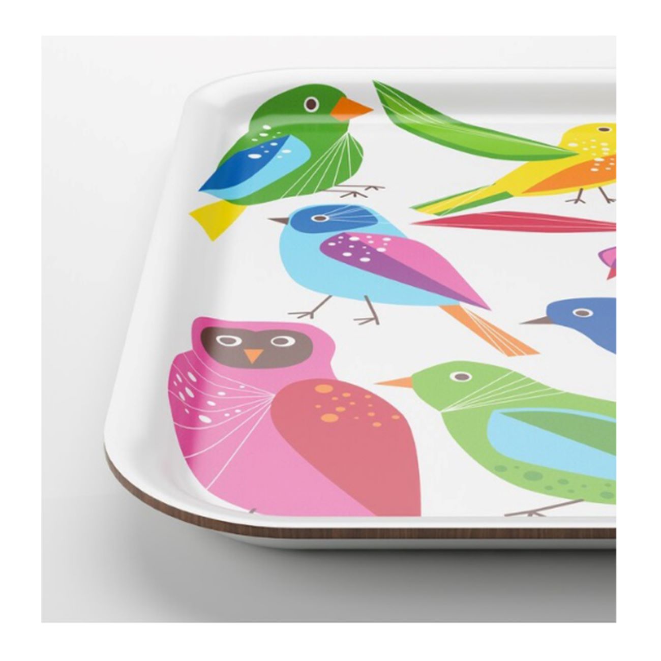 Price and Buy Melamine Serving Tray Lightweight & Durable Bird Design - Image 4