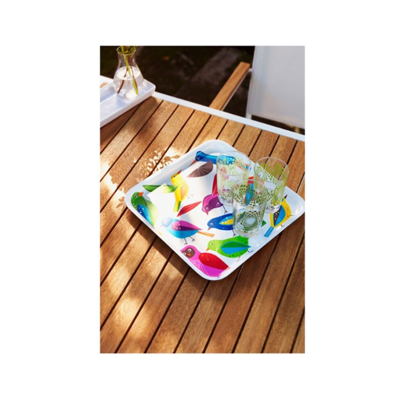 Price and Buy Melamine Serving Tray Lightweight & Durable Bird Design - Image 5