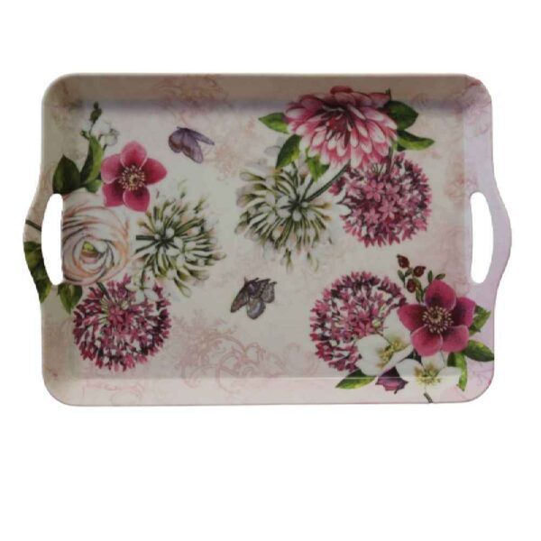 Price and Buy Melamine Serving Tray Lightweight & Durable Floral Design_68fe564ee9caa.jpeg Price and Buy Melamine Serving Tray Lightweight & Durable Floral Design