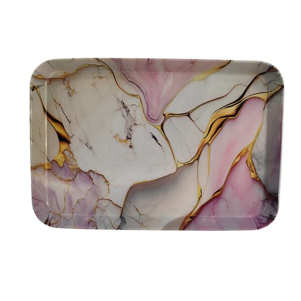 Price and Buy Melamine Serving Tray Lightweight & Durable Pink Marble Design_68fef46b62c21.jpeg Price and Buy Melamine Serving Tray Lightweight & Durable Pink Marble Design