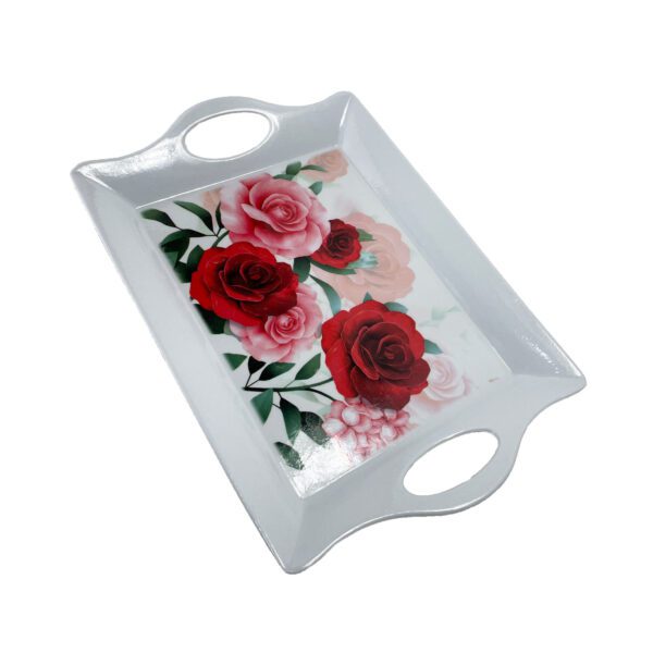 Price and Buy Melamine Serving Tray Lightweight & Durable Red Rose Design_68fef4dbbe11a.jpeg Price and Buy Melamine Serving Tray Lightweight & Durable Red Rose Design