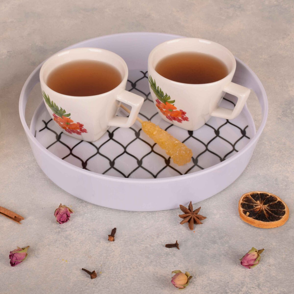 Price and Buy Melamine Serving Tray Round Shape for Food Serving Model Fence - Image 3