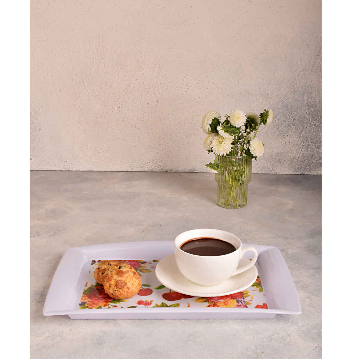 Price and Buy Melamine Serving Tray with Cherry & Flower Design - Image 6