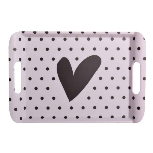 Price and Buy Melamine Serving Tray with Handle Lightweight Heart Design_68fe55b672667.jpeg Price and Buy Melamine Serving Tray with Handle Lightweight Heart Design