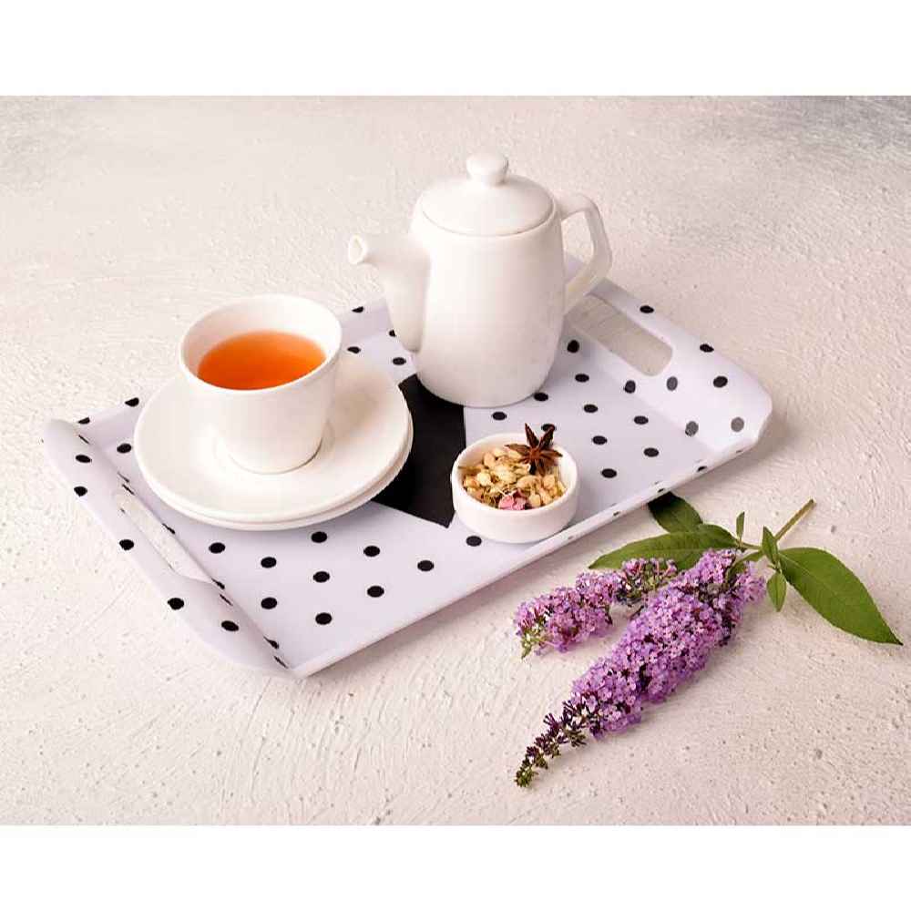 Price and Buy Melamine Serving Tray with Handle Lightweight Heart Design - Image 4