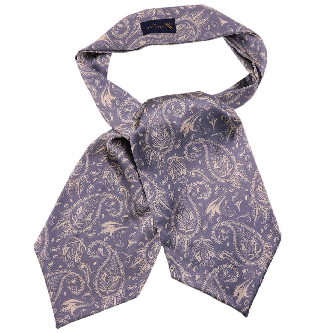 Price and Buy Men’s Ascot tie – Suitable for Wedding with Paisley Design in Purple_6902a0b335398.jpeg Price and Buy Men’s Ascot tie – Suitable for Wedding with Paisley Design in Purple - Image 1