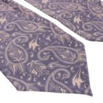 Price and Buy Men’s Ascot tie – Suitable for Wedding with Paisley Design in Purple - Image 5