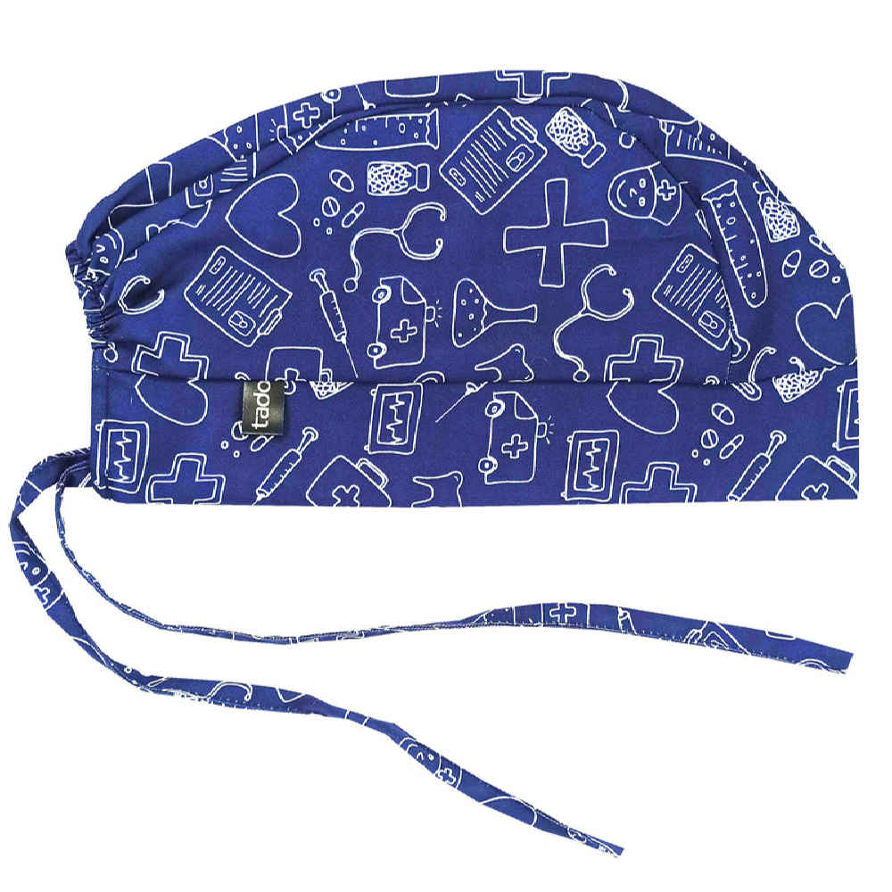 Price and Buy Men’s Blue Medical Scrub Top & Cap Set – Stylish & Functional - Image 5