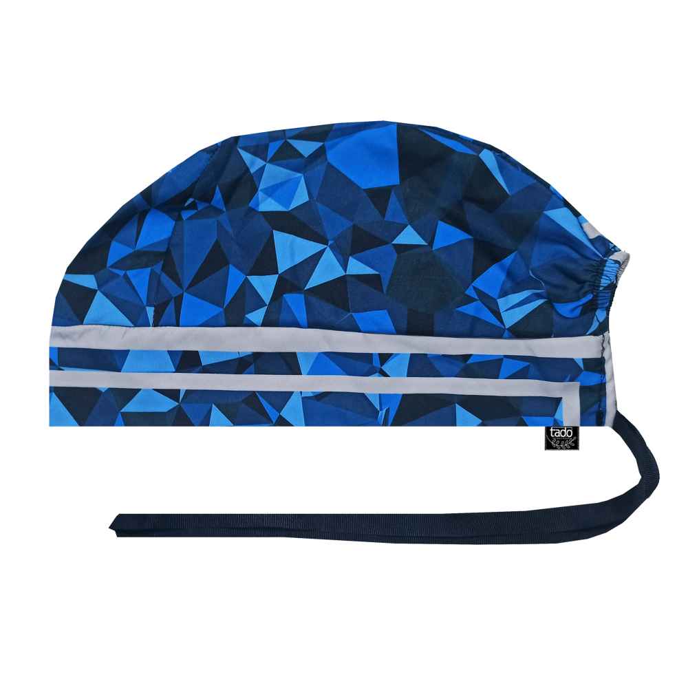 Price and Buy Men’s Blue Nursing Uniform – Top & Cap Set - Image 4