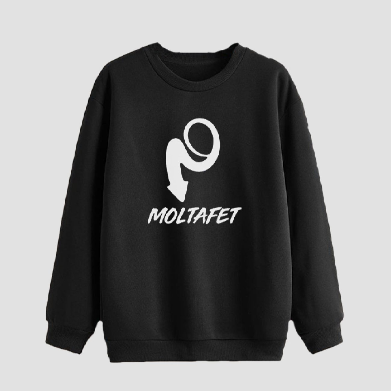 Price and Buy Men’s Crewneck Sweatshirt Cotton Black Moltafet