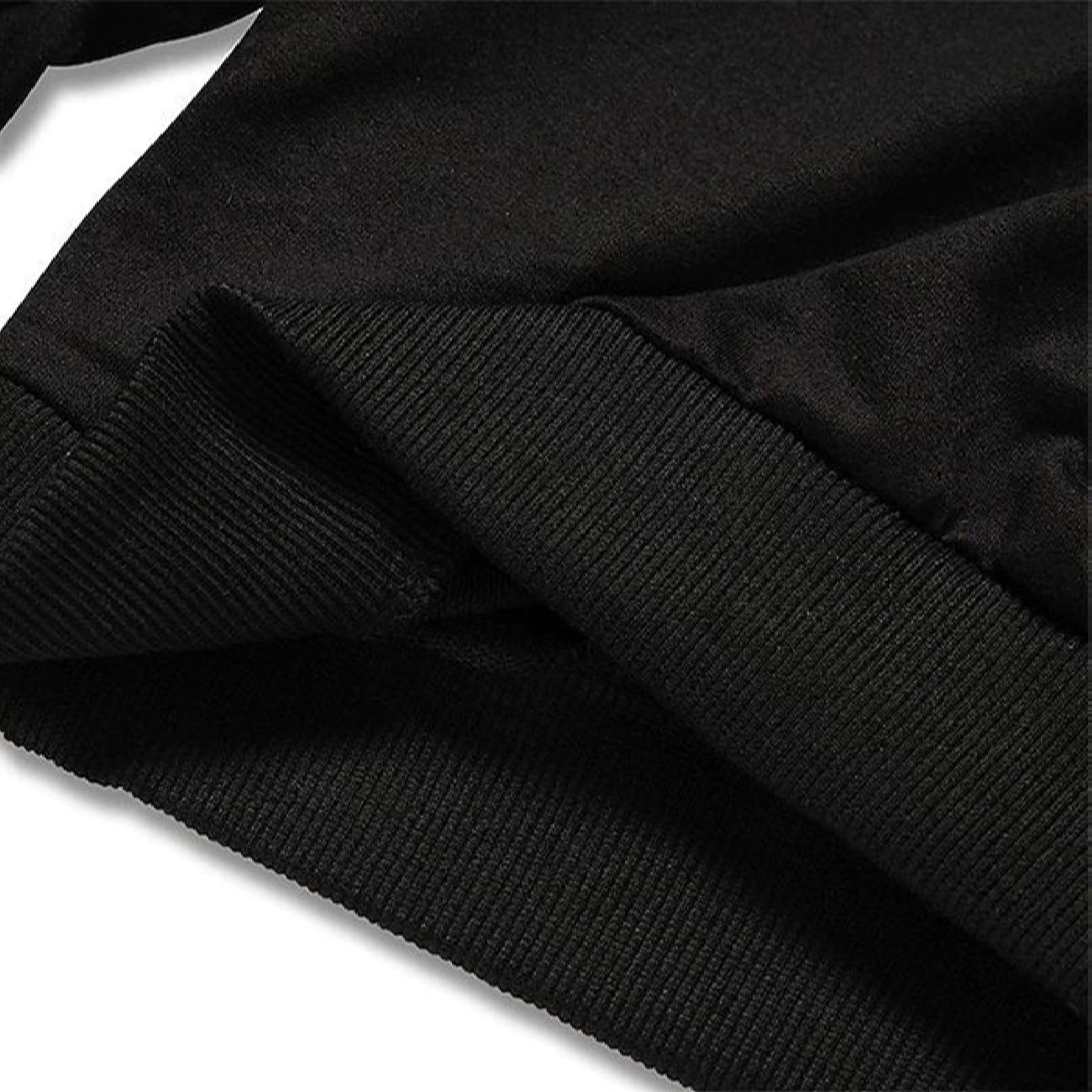 Price and Buy Men’s Crewneck Sweatshirt Cotton Black Spaceship - Image 4