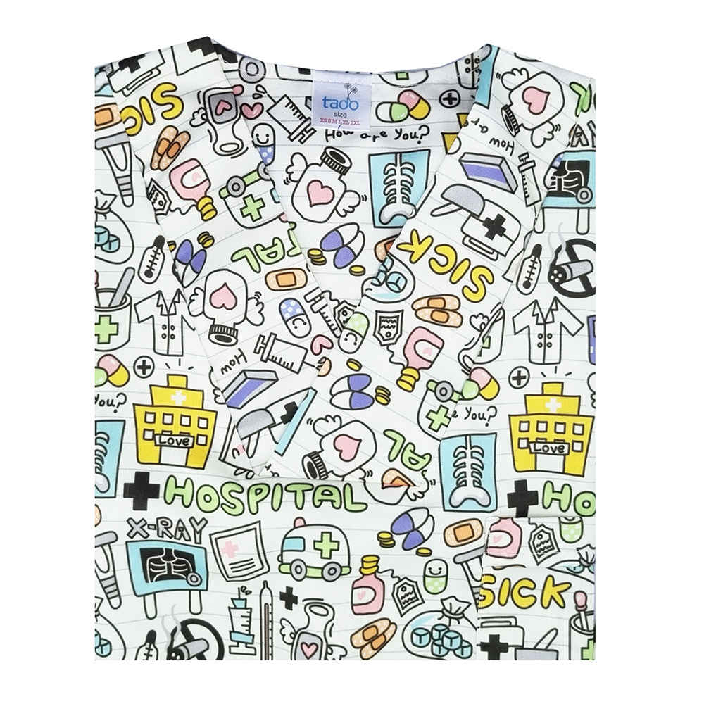 Price and Buy Men’s Hospital Medical Scrub Top & Cap Set – Professional & Durable - Image 5