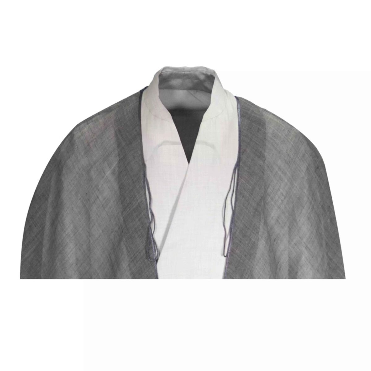 Price and Buy Men’s Merino Summer Bisht Cloak – Gray Color – Islamic Arab Design - Image 3