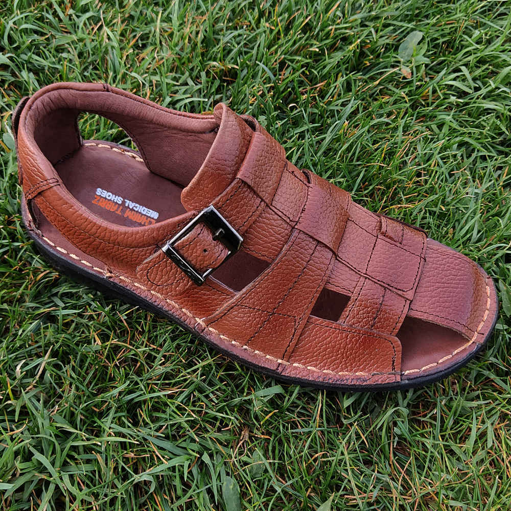 Price and Buy Men’s Natural Leather Sandals Model Tondar - Image 5