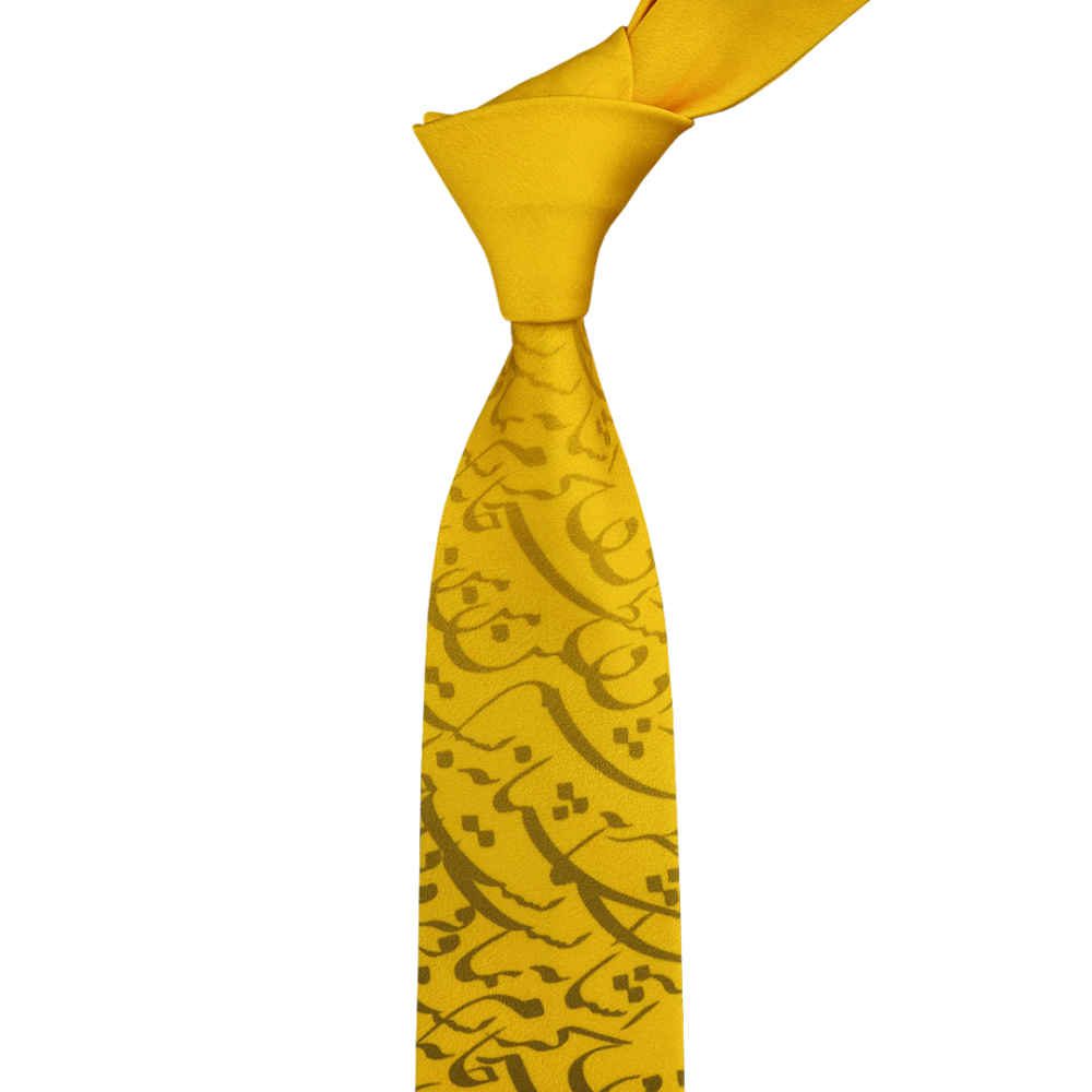Price and Buy Men’s Necktie – Persian Inspired Artistic Calligraphy Alaleh Style - Image 3