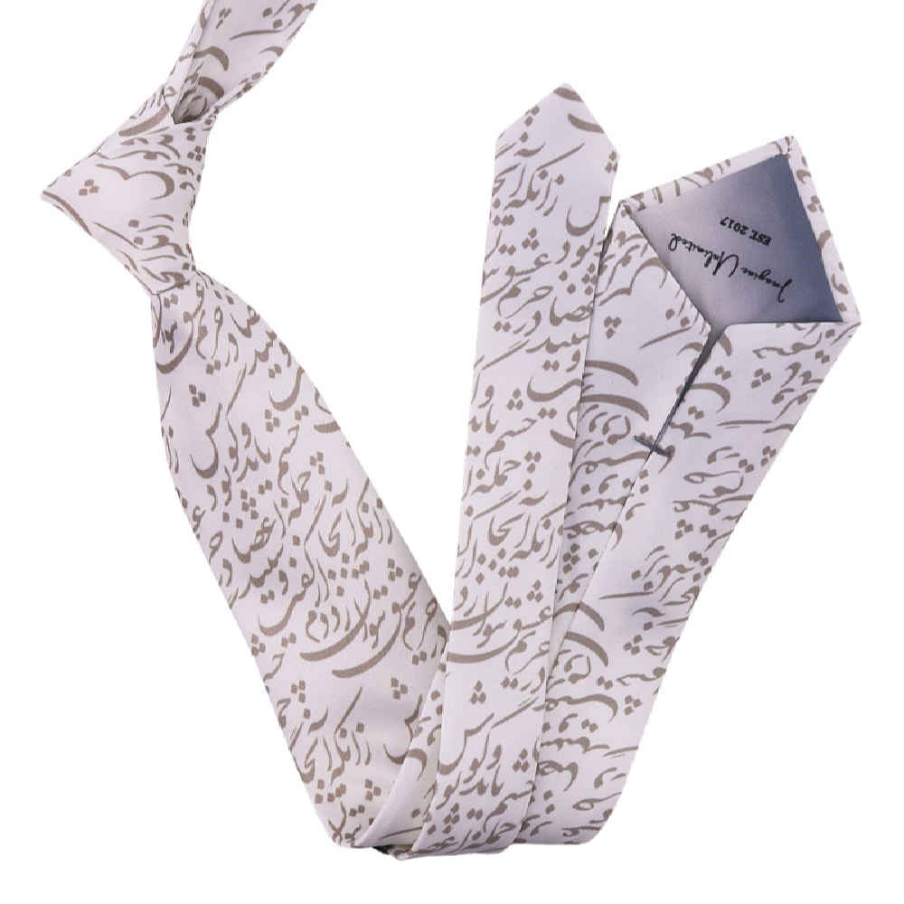 Price and Buy Men’s Necktie – Persian Inspired Artistic Calligraphy Eshgh - Image 3