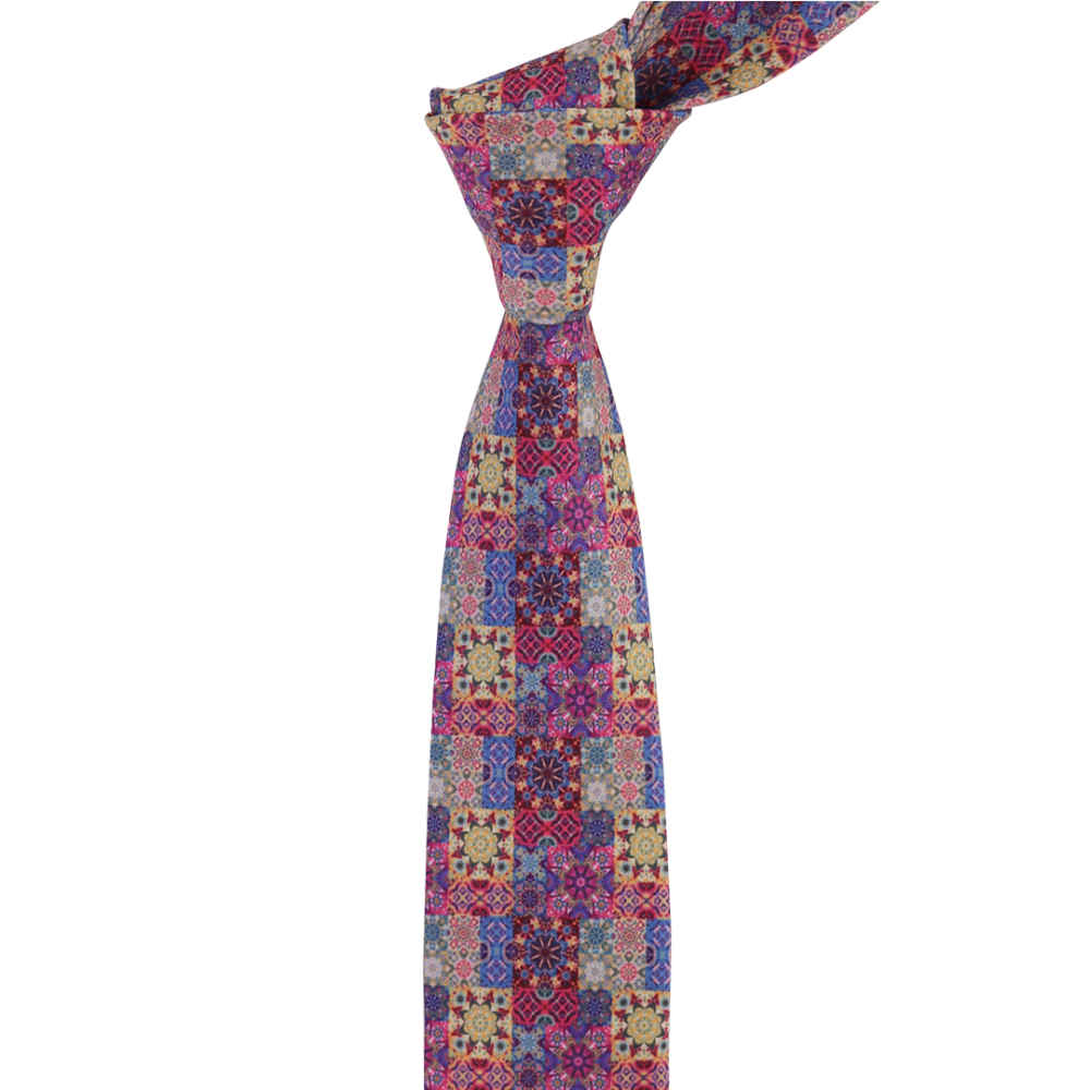 Price and Buy Men’s Necktie – Persian Inspired Artistic Elegance Kaleidoscope Dara - Image 3