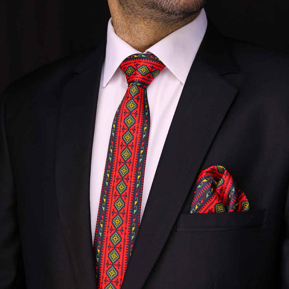 Price and Buy Men’s Necktie – Persian Inspired Artistic Elegance Kaleidoscope Peyman - Image 3