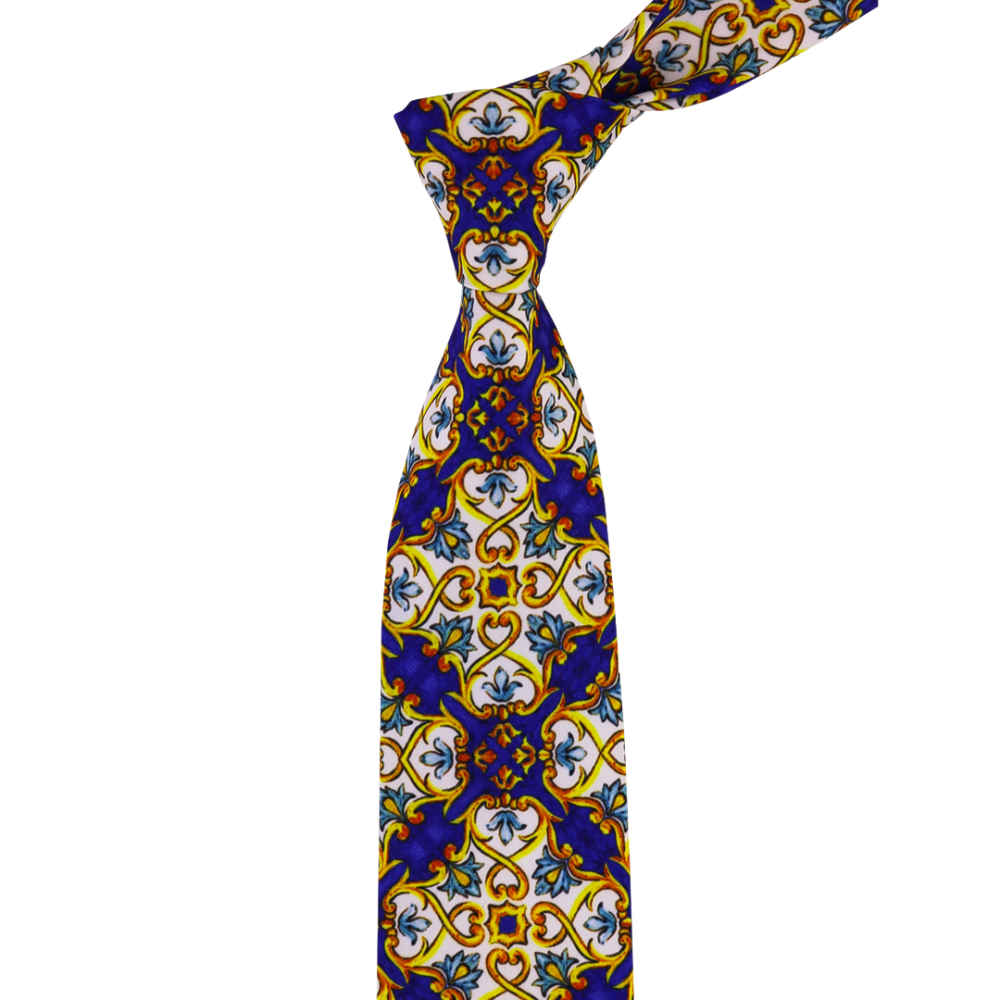 Price and Buy Men’s Necktie – Persian Inspired Artistic Elegance Kaleidoscope Sina - Image 3