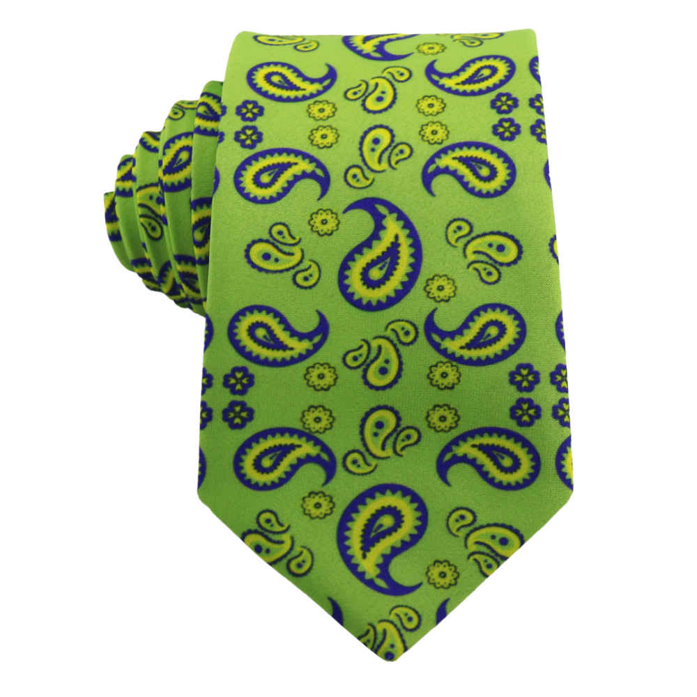 Price and Buy Men’s Necktie – Persian Inspired Artistic Elegance Paisley in Green