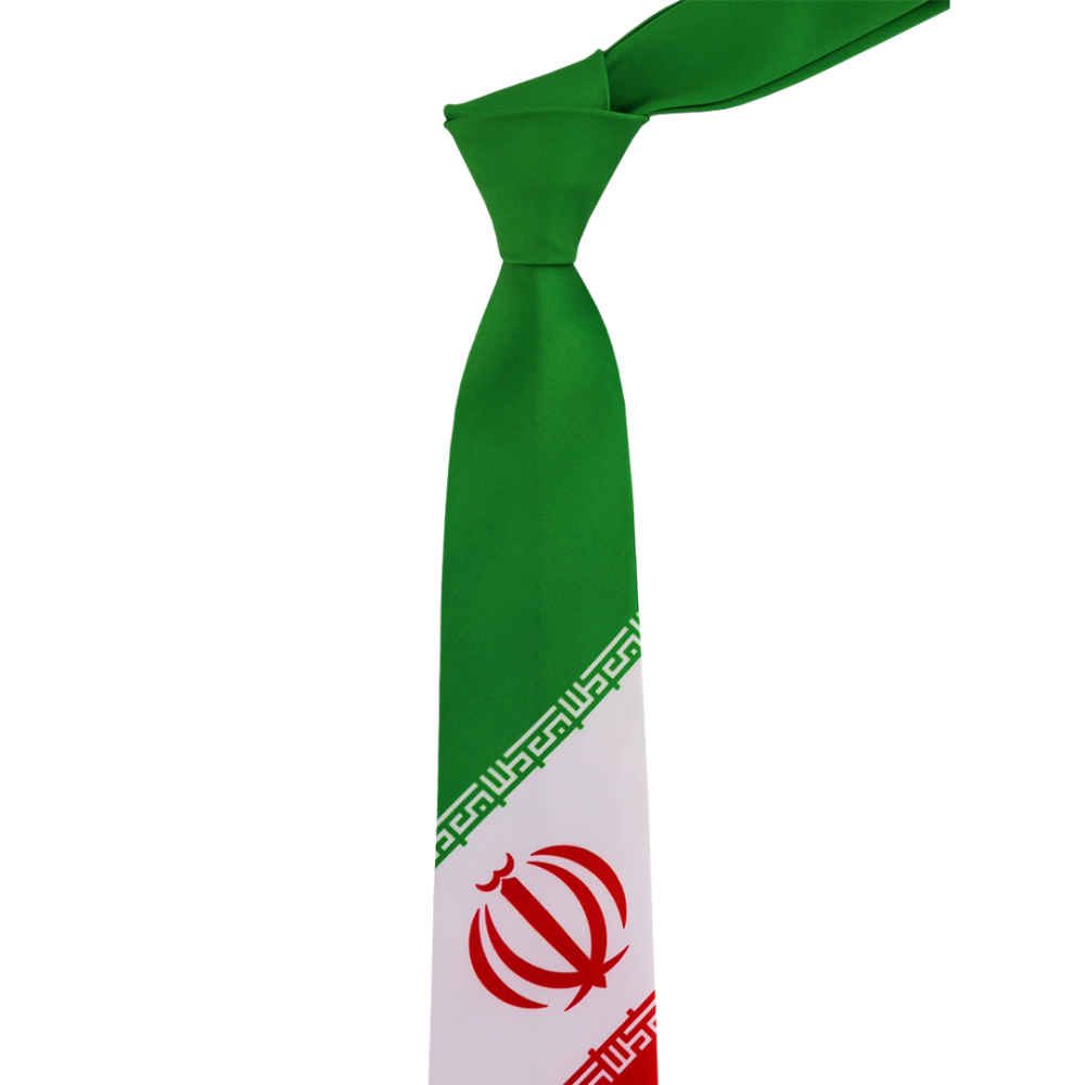 Price and Buy Men’s Necktie – Persian Inspired Artistic with Iran’s Flag Design - Image 3
