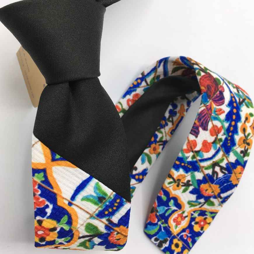 Price and Buy Men’s Necktie – Persian Inspired Floral Pattern - Image 5