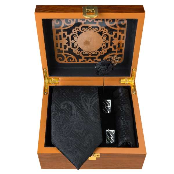 Price and Buy Men’s Tie, Handkerchief & Cufflinks Neckwear Set – Luxurious Black II_68f71d0fc791d.jpeg Price and Buy Men’s Tie, Handkerchief & Cufflinks Neckwear Set – Luxurious Black II