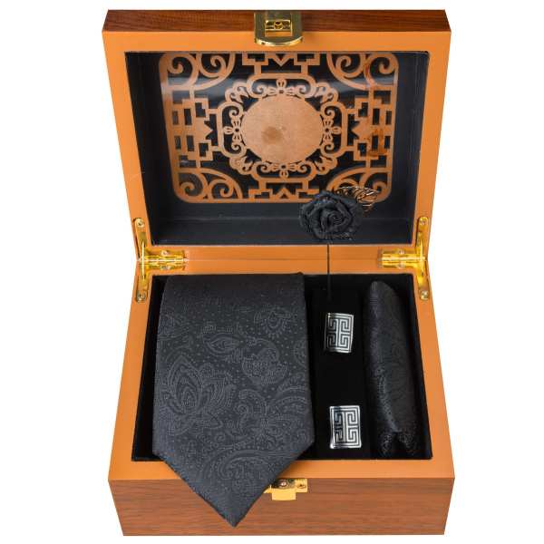 Price and Buy Men’s Tie, Handkerchief & Cufflinks Neckwear Set – Luxurious Black_68f71c6a2691f.jpeg Price and Buy Men’s Tie, Handkerchief & Cufflinks Neckwear Set – Luxurious Black