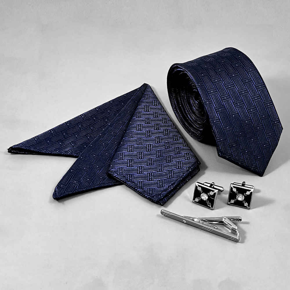 Price and Buy Men’s Tie, Handkerchief & Cufflinks Neckwear Set – Luxurious Farnia - Image 3