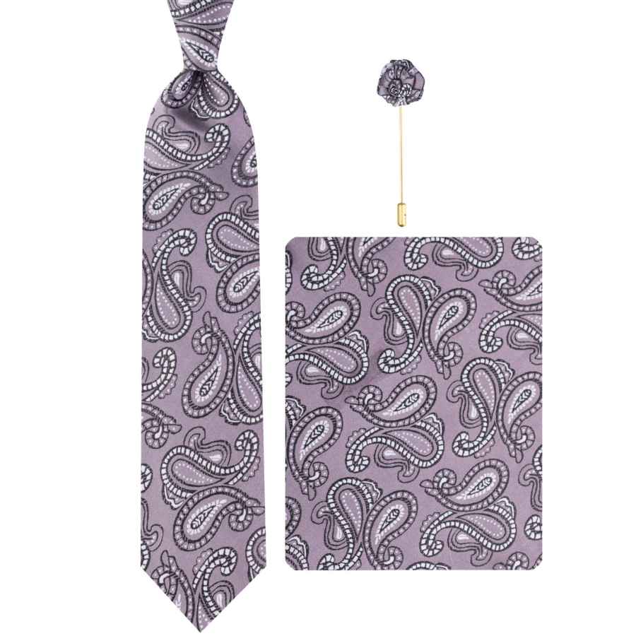 Price and Buy Men’s Tie, Handkerchief & Cufflinks Neckwear Set – Luxurious Hooman - Image 3